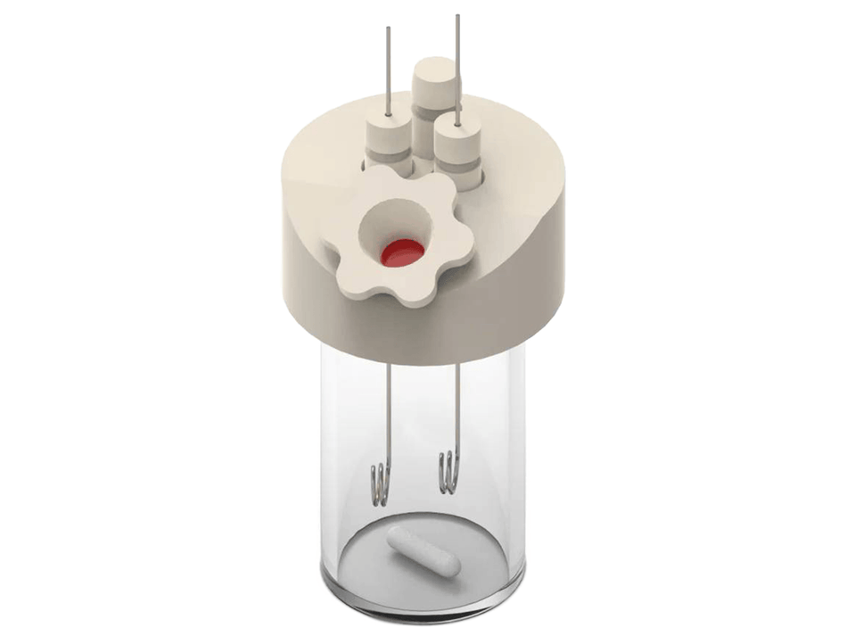 Electrosynthesis Reactor B-Series/Septa, 26 Mm Od, 3-Port, Electrochemical Products, Redox.me, MSE Supplies