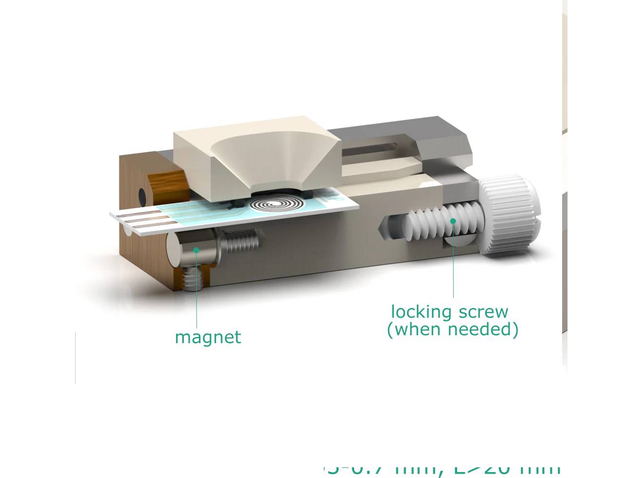Screen-Printed Electrode Holder - Spe W: 7-10.2 Mm, H: 0.05-0.7 Mm, L>20 Mm, Electrochemical Products, Redox.me, MSE Supplies