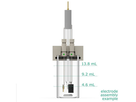 Electrosynthesis Reactor B-Series, 26 MM OD, 3-Port, Electrochemical Products, Redox.me, MSE Supplies