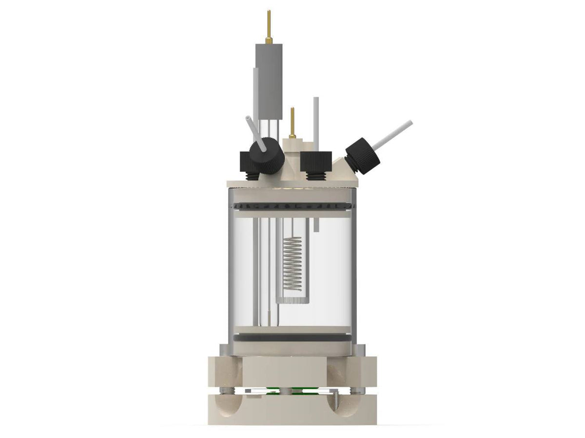 Two-Compartment Bottom Mount Electrochemical Cell 50 Ml, Electrochemical Products, Redox.me, MSE Supplies