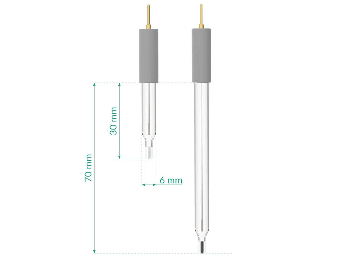 Non-Aqueous Silver / Silver Ion Refillable Reference Electrode - 6 MM Dia., Electrochemical Products, Redox.me, MSE Supplies
