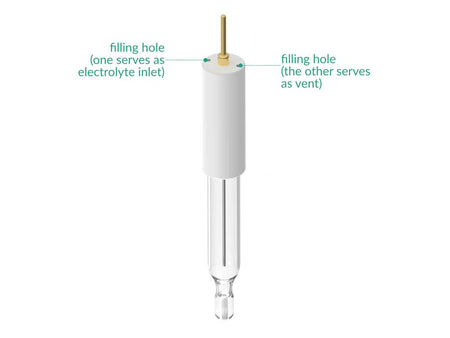 Non-Aqueous Silver / Silver Ion Refillable Reference Electrode - 6 MM Dia., Electrochemical Products, Redox.me, MSE Supplies