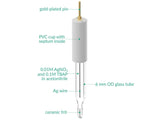 Non-Aqueous Silver / Silver Ion Refillable Reference Electrode - 6 MM Dia., Electrochemical Products, Redox.me, MSE Supplies