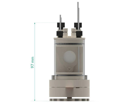 Bottom Mount Front Contact Electrochemical H-Cell Setup, Electrochemical Products, Redox.me, MSE Supplies