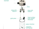 Electrosynthesis Reactor A-Series, 30 MM OD, 5-Port, Electrochemical Products, Redox.me, MSE Supplies