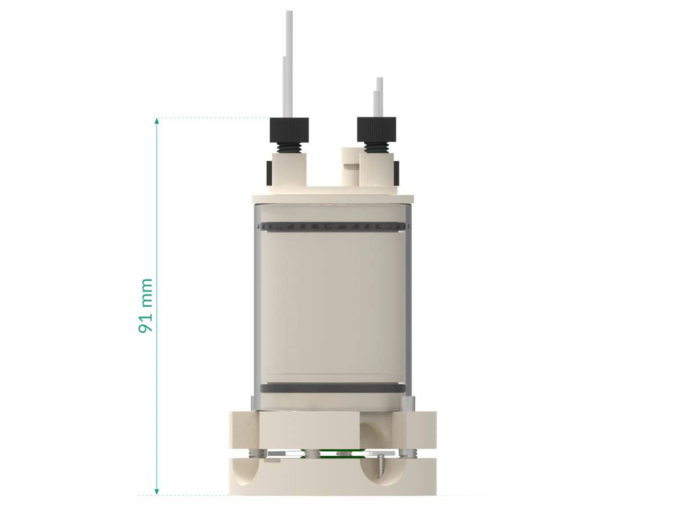 Bottom Mount Electrochemical H-Cell 50 Ml, Electrochemical Products, Redox.me, MSE Supplies