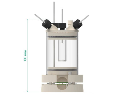 Two-Compartment Bottom Mount Electrochemical Cell 50 Ml, Electrochemical Products, Redox.me, MSE Supplies
