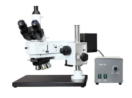 MSE PRO Large Specimen Metallurgical Microscope (Bright Field, with 0.45X C-mount Adapter), Biological Microscopes, MSE Supplies LLC, MSE Supplies