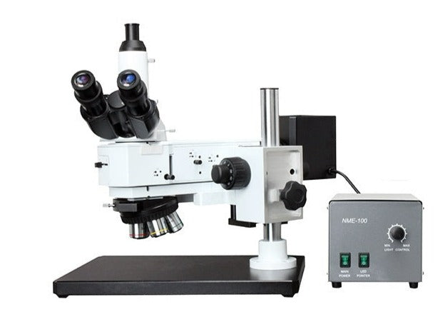 MSE PRO Large Specimen Metallurgical Microscope (Bright Field and Dark Field, with 0.45X C-mount Adapter), Biological Microscopes, MSE Supplies LLC, MSE Supplies