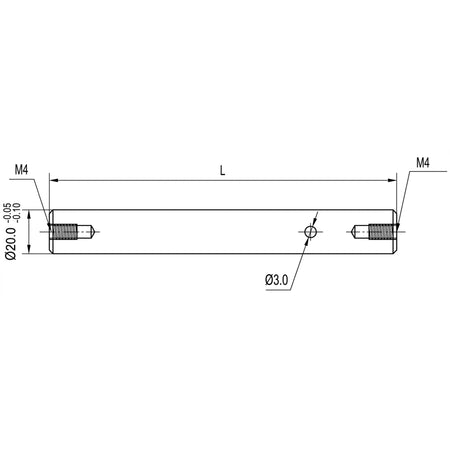 MSE PRO LSZG4-25 Optical Post and Post Holders