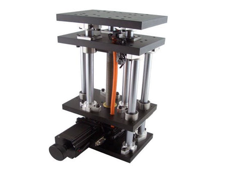 MSE PRO Stepper Motorized Vertical Stage (100 mm Travel, 1 μm Resolution, 20 kg Load) - Optics - MSE Supplies LLC - MSE Supplies