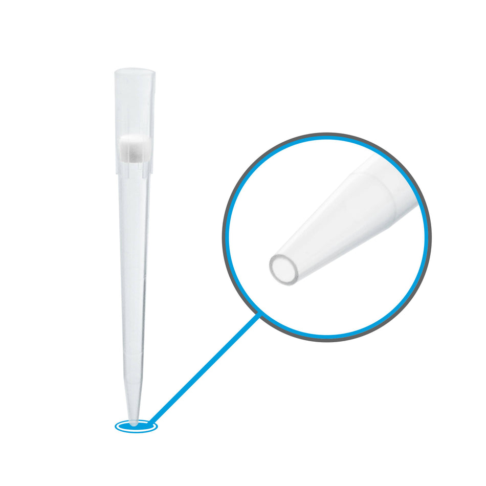 Wide Bore Pipette Tip, 1000µL, filter, racked