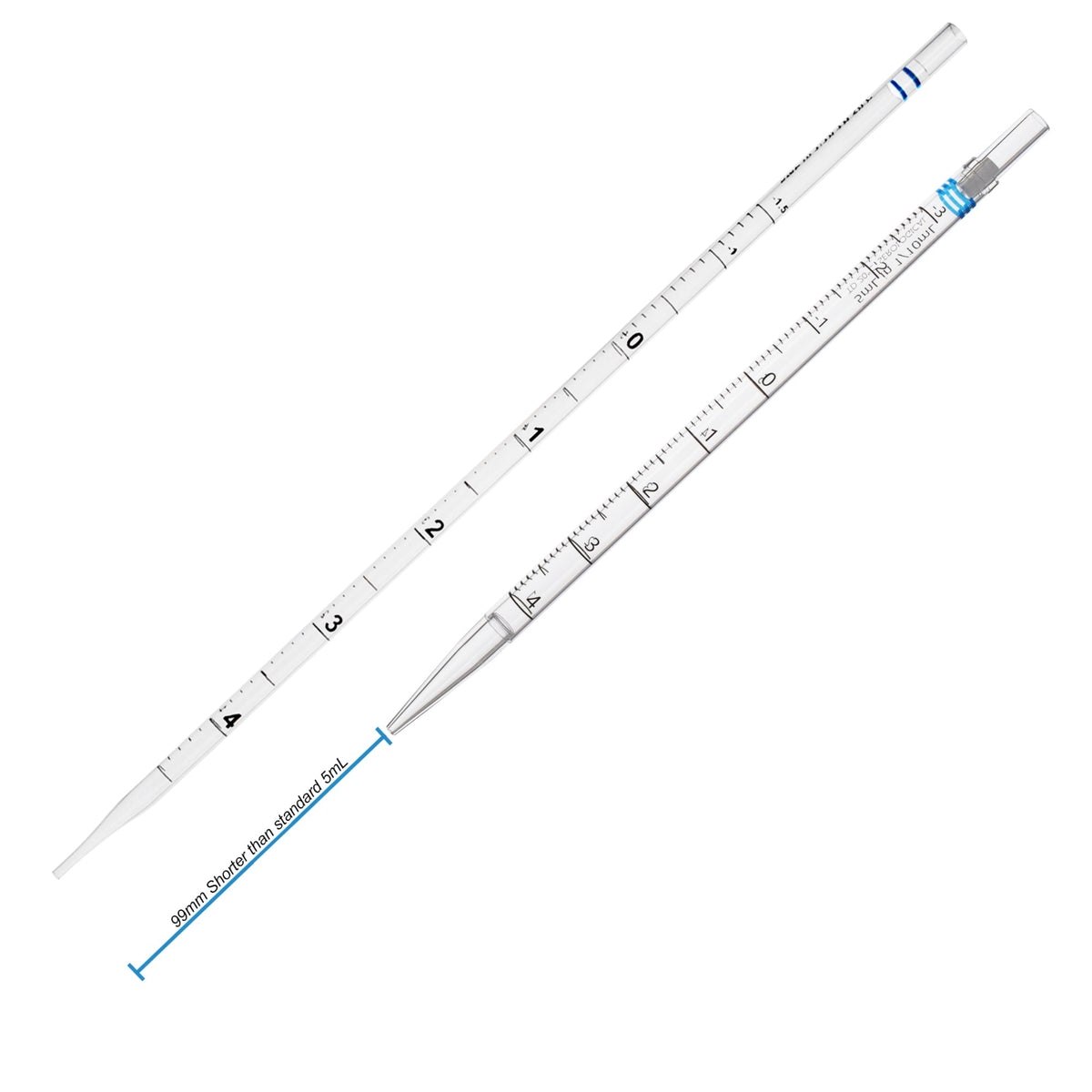 Short Serological Pipettes, 230mm, 5mL, strl, 200/cs