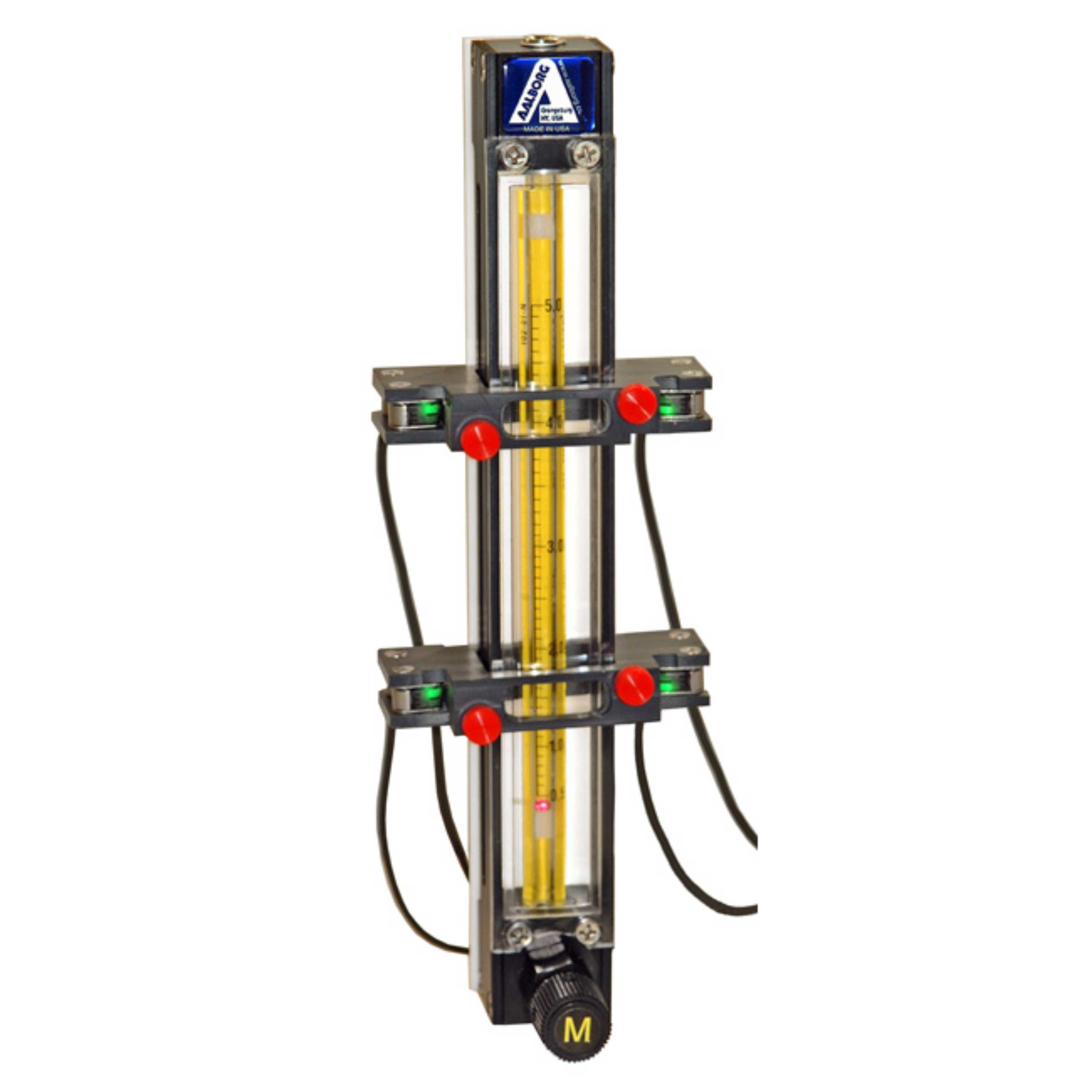 Aalborg P-Meter 1-Tube 150 mm Aluminum CV Inlet Buna-N Seals 1/8" FNPT (1.25l/Min. Air)