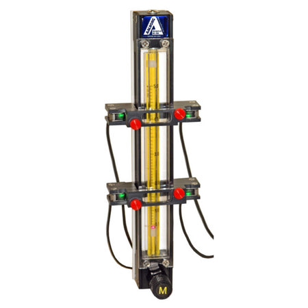 Aalborg P-Meter 1-Tube 65 mm Aluminum CV Inlet Buna-N Seals 1/8" FNPT - 2.2 Scfh (Air)