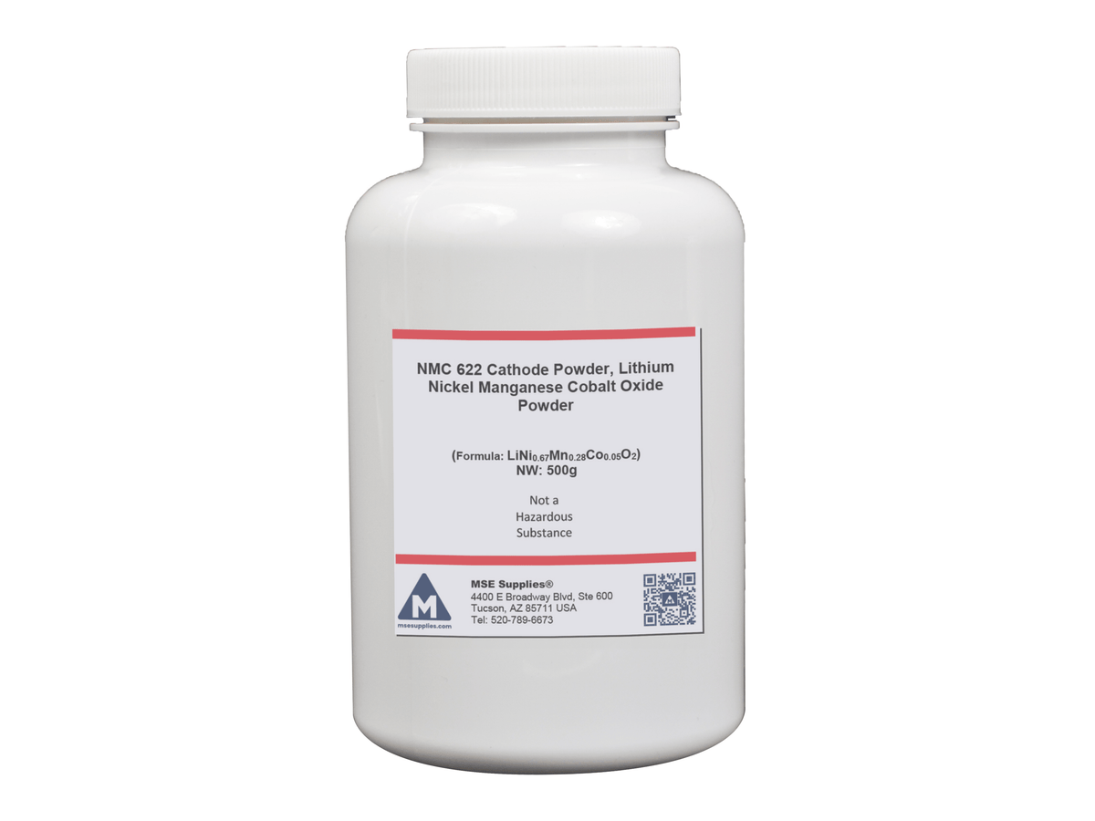 NMC 622 Cathode Powder, 500g, Lithium Nickel Manganese Cobalt Oxide ...
