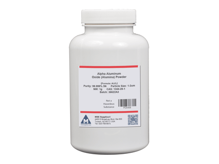 MSE PRO 1 kg, 1-2 um Alpha Aluminum Oxide (Alumina) Al<sub>2</sub>O<sub>3</sub> Powder 99.999% 5N, Chemicals and Compounds, MSE Supplies LLC, MSE Supplies