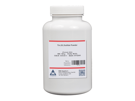 MSE PRO Tin (IV) Sulfide, SnS<sub>2</sub>, 99.5% Powder, 100g, Chemicals and Compounds, MSE Supplies LLC, MSE Supplies