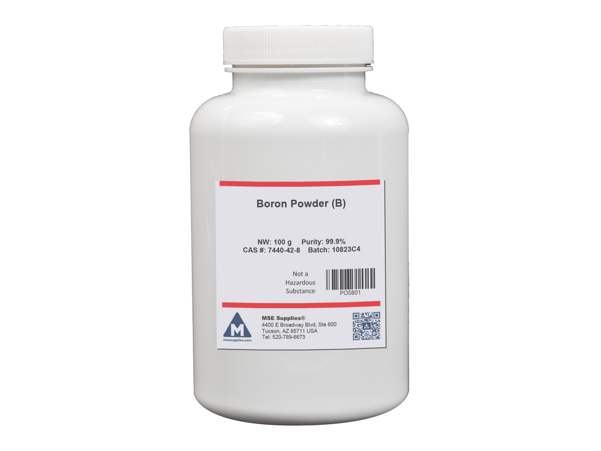 MSE PRO Boron, B, 99.9% Powder, 100g, Chemicals and Compounds, MSE Supplies LLC, MSE Supplies