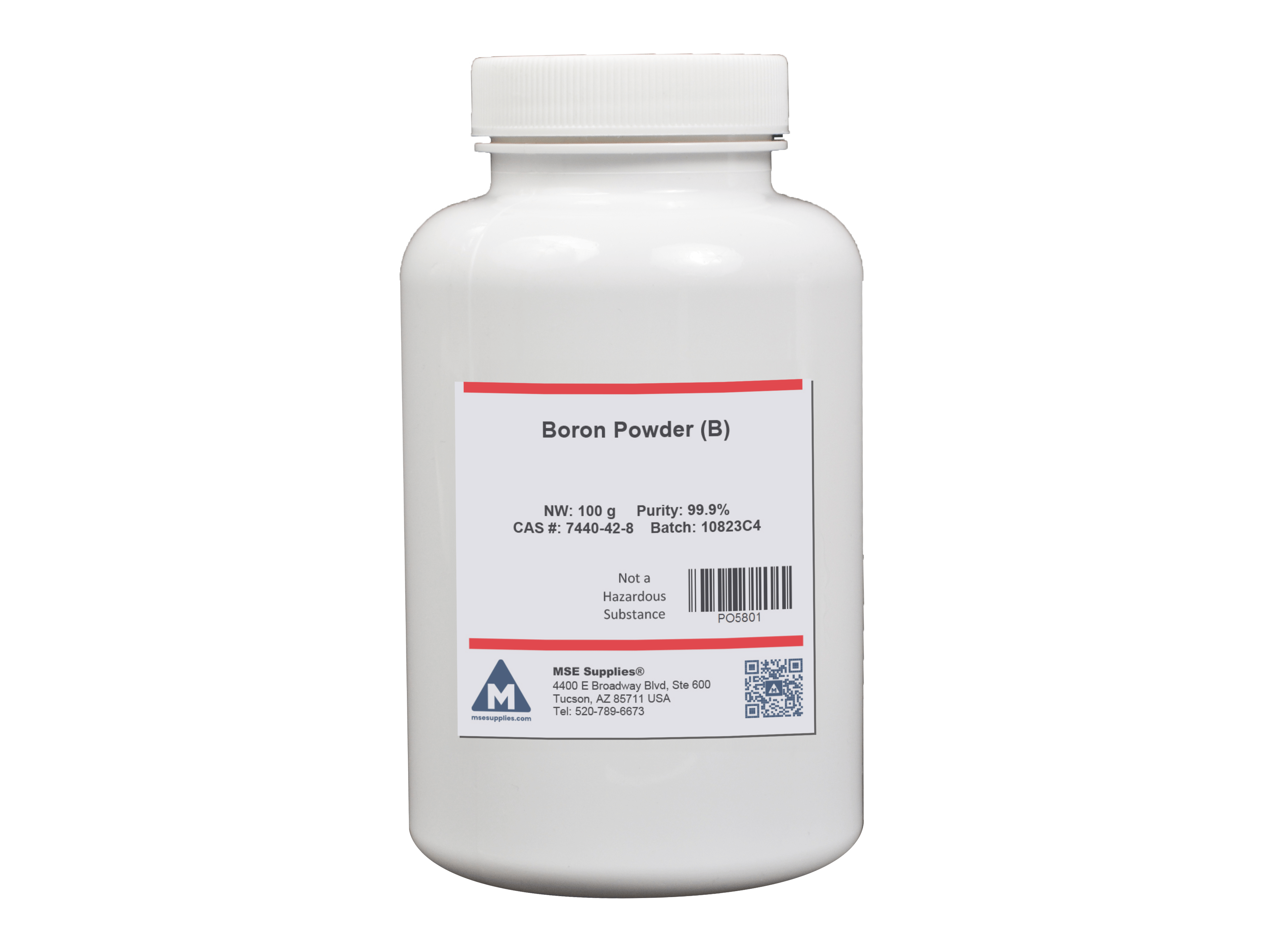 MSE PRO Boron, B, 99.9% Powder, 100g, Chemicals and Compounds, MSE Supplies LLC, MSE Supplies