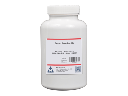 MSE PRO Boron, B, 99.9% Powder, 100g, Chemicals and Compounds, MSE Supplies LLC, MSE Supplies