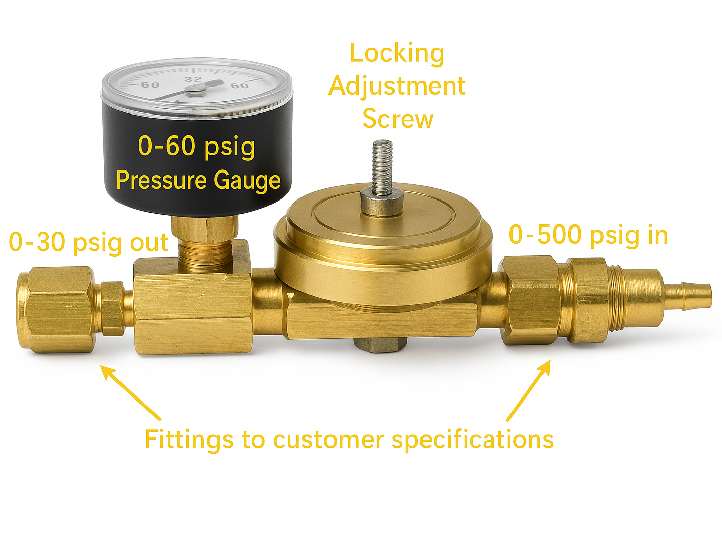 Pressure Regulator for Solid-H Hydrogen Storage Container - MSE Supplies LLC