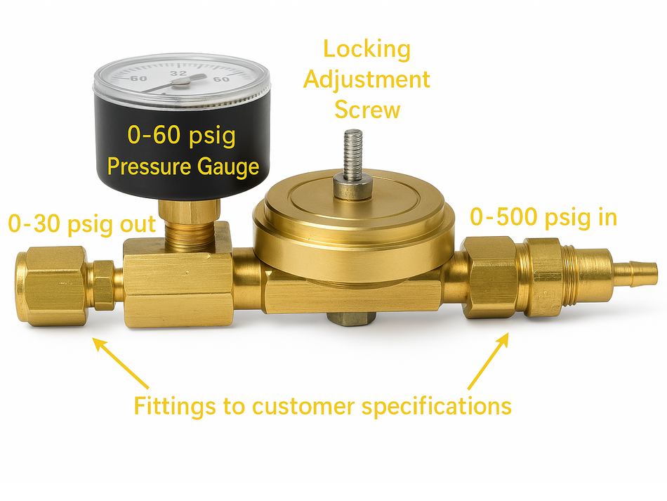 Pressure Regulator for Solid-H Hydrogen Storage Container - MSE Supplies LLC