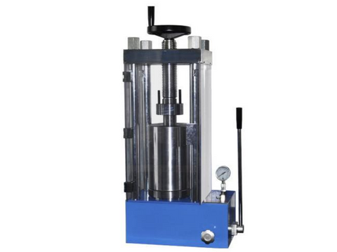 MSE PRO 60T Manual Cold Isostatic Press (CIP) with 50mm ID Vessel and Safety Shield - MSE Supplies LLC
