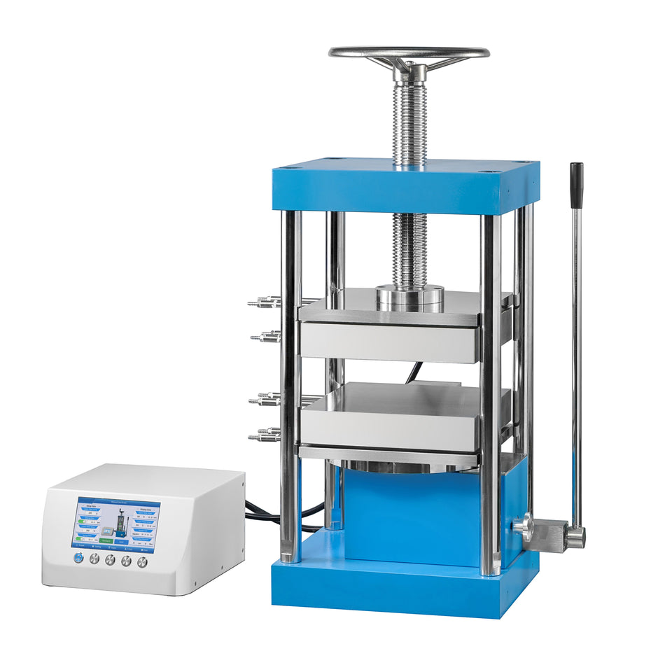 MSE PRO 30-Ton Split Type Electric Heated Lab Press (300°C) with Dual Flat Heating Plates (300x300 mm) - Pellet Press Die Set - MSE Supplies LLC - MSE Supplies