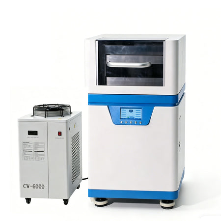 MSE PRO 50-Ton Automatic Heated Lab Press (300°C) with Dual Flat Heating Plates (400x400 mm) - Pellet Press Die Set - MSE Supplies - MSE Supplies
