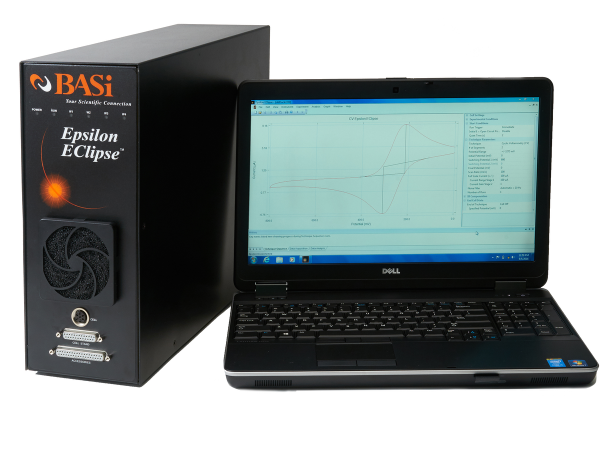 BASi Epsilon EClipse Potentiostat/Galvanostat/Bipotentiostat, Electrochemical Products, BASi, MSE Supplies