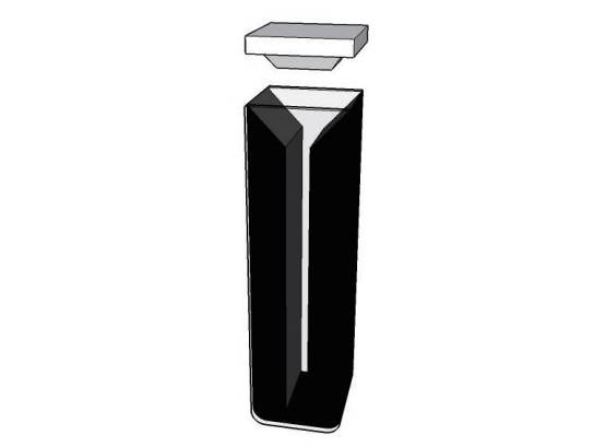 MSE PRO Micro Cuvettes With Black Walls, 100mm Path Length, ES Quartz Glass (190 nm - 2500 nm), Laboratory Spectrometers and Spectrophotometers, MSE Supplies LLC, MSE Supplies