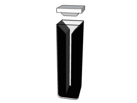 MSE PRO Micro Cuvettes With Black Walls, 100mm Path Length, ES Quartz Glass (190 nm - 2500 nm), Laboratory Spectrometers and Spectrophotometers, MSE Supplies LLC, MSE Supplies