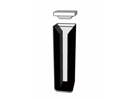 MSE PRO Micro Cuvettes With Black Walls, 10mm Path Length, ES Quartz Glass (190 nm - 2500 nm), Laboratory Spectrometers and Spectrophotometers, MSE Supplies LLC, MSE Supplies