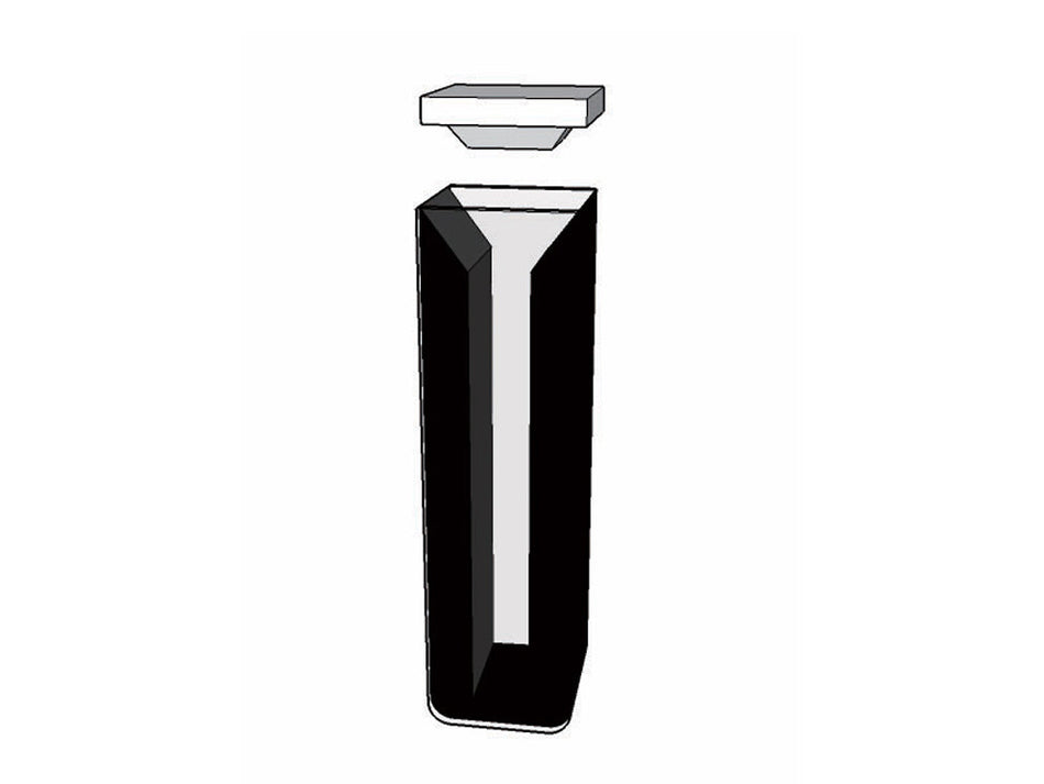 MSE PRO Micro Cuvettes With Black Walls, 30mm Path Length, ES Quartz Glass (190 nm - 2500 nm), Laboratory Spectrometers and Spectrophotometers, MSE Supplies LLC, MSE Supplies