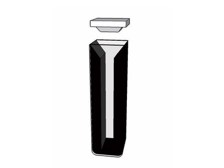 MSE PRO Micro Cuvettes With Black Walls, 40mm Path Length, ES Quartz Glass (190 nm - 2500 nm), Laboratory Spectrometers and Spectrophotometers, MSE Supplies LLC, MSE Supplies
