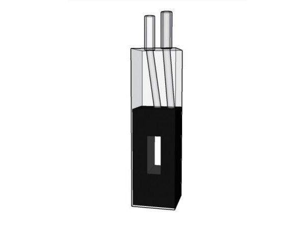 MSE PRO Self Masking Flow Cuvettes, 30mm Path Length, ES Quartz Glass (190 nm - 2500 nm), Laboratory Spectrometers and Spectrophotometers, MSE Supplies LLC, MSE Supplies
