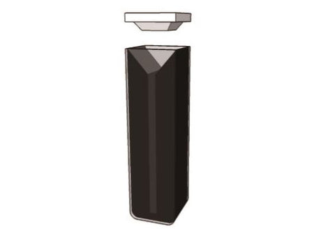 MSE PRO Micro Cuvettes With Black Walls, 100mm Path Length, ES Quartz Glass (190 nm - 2500 nm), Laboratory Spectrometers and Spectrophotometers, MSE Supplies LLC, MSE Supplies