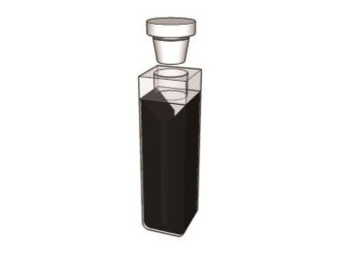 MSE PRO Micro Cuvettes With Black Walls And Stopper, 10mm Path Length, ES Quartz Glass (190 nm - 2500 nm), Laboratory Spectrometers and Spectrophotometers, MSE Supplies LLC, MSE Supplies