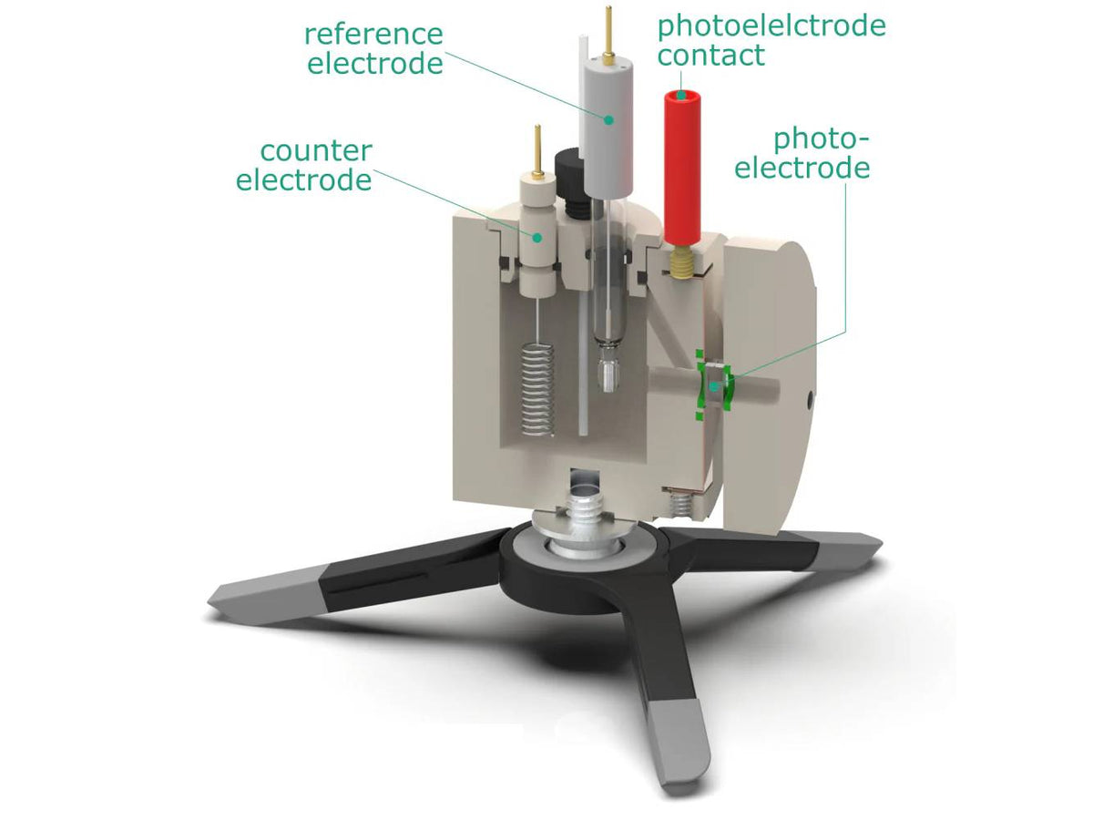 Hook Clamp Assembled Front Contact Photo-Electrochemical Cell, Electrochemical Products, Redox.me, MSE Supplies
