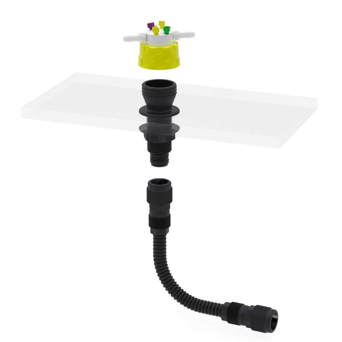 b.safe Desktop Mount GL45 (1x GL 45 (m), 1x G 1/2" (f) ) (PE-EX )