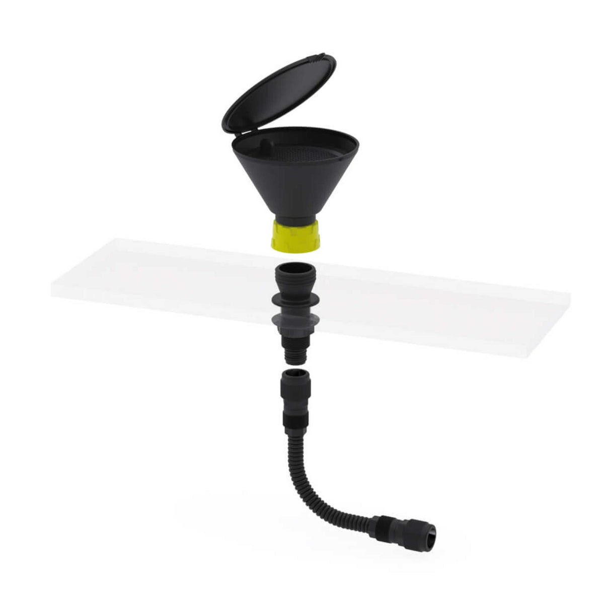 b.safe Desktop Mount GL45 (1x GL 45 (m), 1x G 1/2" (f) ) (PE-EX )