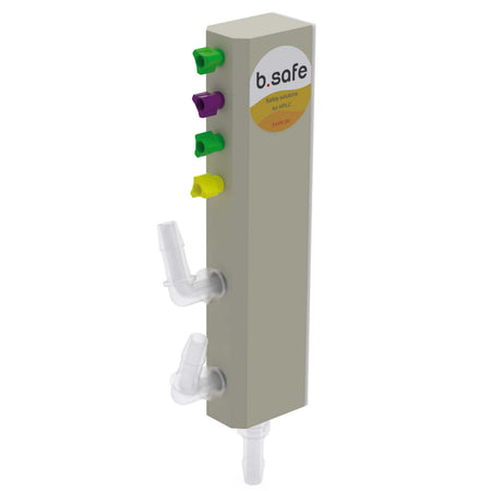 b.safe Desktop Collector (4x UNF1/4", 3x NPT1/8" ) (PP/PFA )