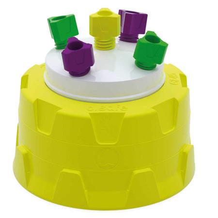 b.safe System Caps GL45 (5x UNF 1/4" ) (PTFE/PP )