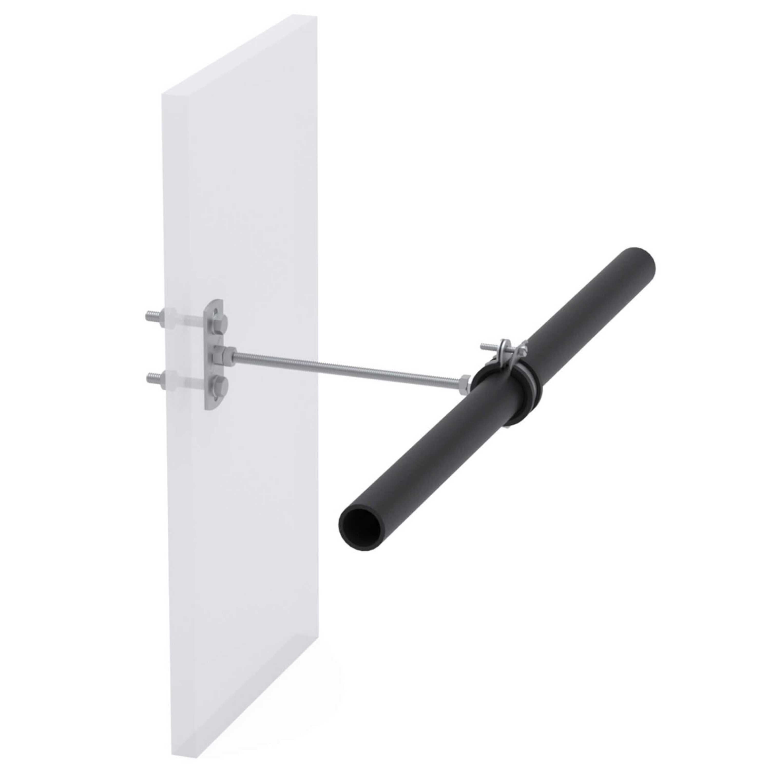 b.safe Mount for Waste Pipes (Ø 32 mm, M8 x 200 mm ) (Steel )