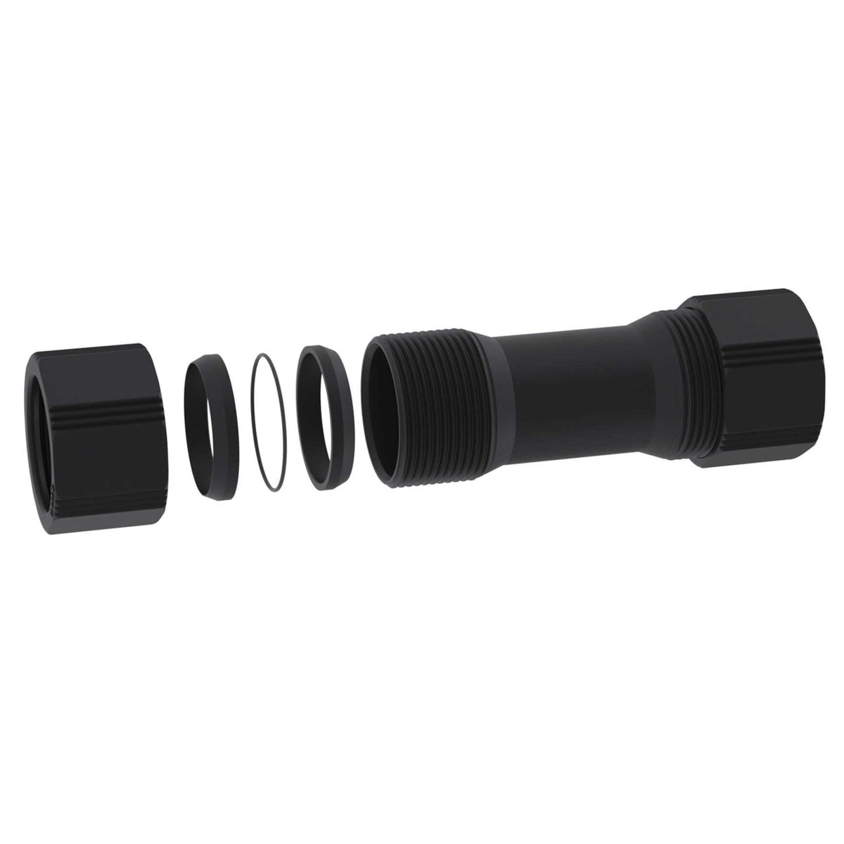 b.safe Connector for Waste Pipes (L 125 mm, Ø 44 mm ) (PE-EX )