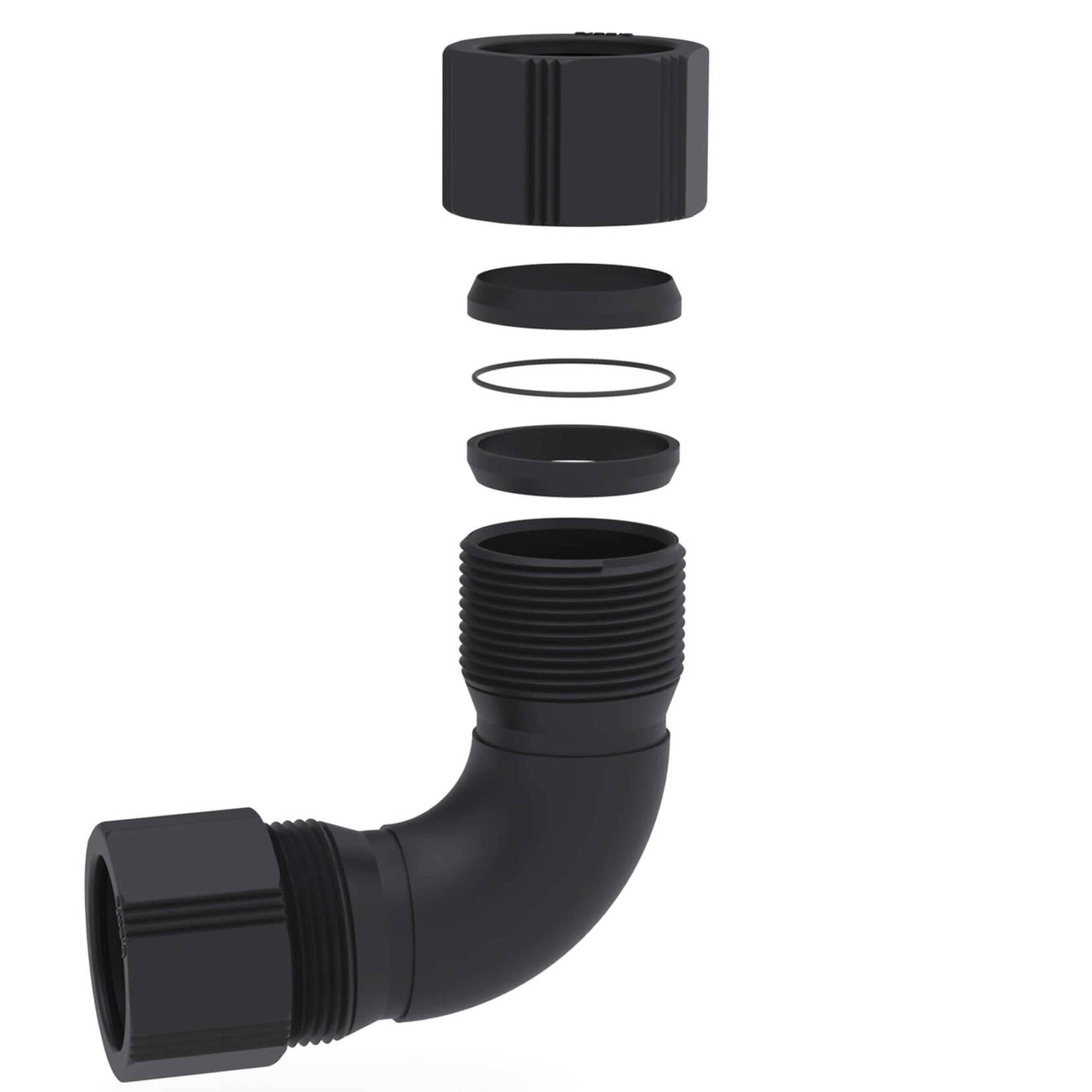 b.safe Elbow Connector (92°, 1x Ø 32 mm ) (PE-EX )
