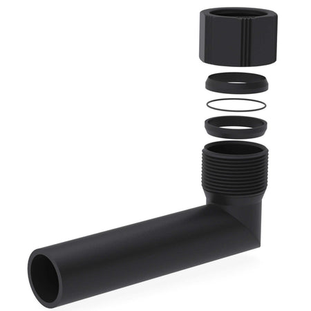 b.safe Elbow Connecting Tube (90°, 150 mm ) (PE-EX )