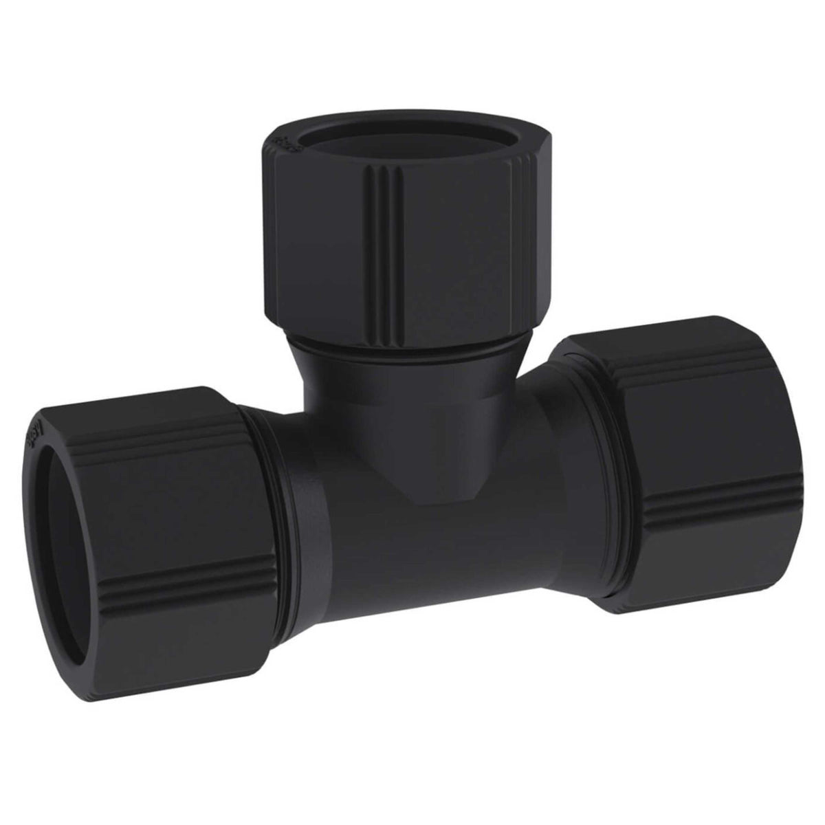 b.safe T-Connection Tubes for Waste Pipes (92°, L 125 mm, 3x Ø 32 mm ) (PE-EX )