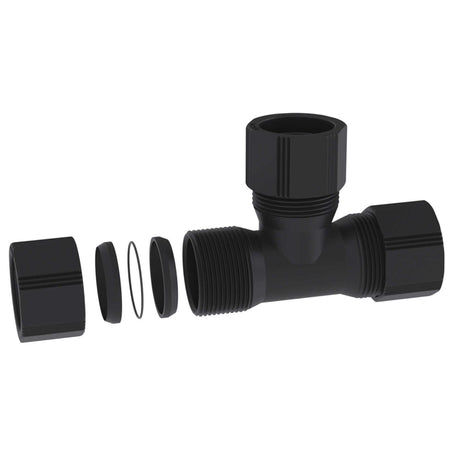 b.safe T-Connection Tubes for Waste Pipes (90°, L 125 mm, 3x Ø 32 mm ) (PE-EX )